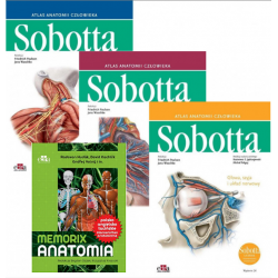 Atlas Anatomii Sobotta Łacińskie Tom 1-3 + Memorix Anatomia, Atlas