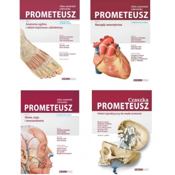 Prometeusz Atlas Anatomii Łacińskie Tom 1-3 Czaszka Pakiet Dydaktyczny