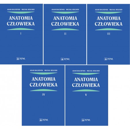 Anatomia Człowieka Bochenek Tom 1-5 Oprawa Miękka Bochenka