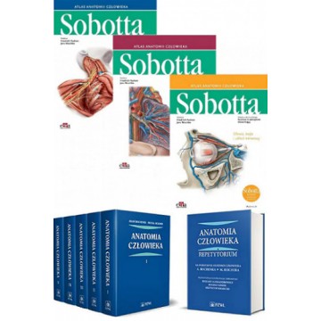 Atlas Anatomii Sobotta Tom 1-3 Łacińskie i Anatomia Bochenek Tom 1-5