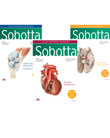 Atlas Anatomii Sobotta Tom 1-3 Łacińskie Mianownictwo Komplet