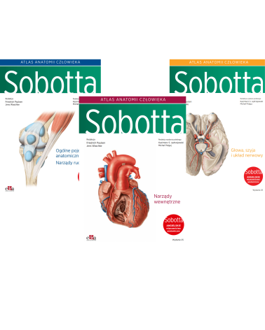 Atlas Anatomii Sobotta Tom 1-3 Angielskie Mianownictwo