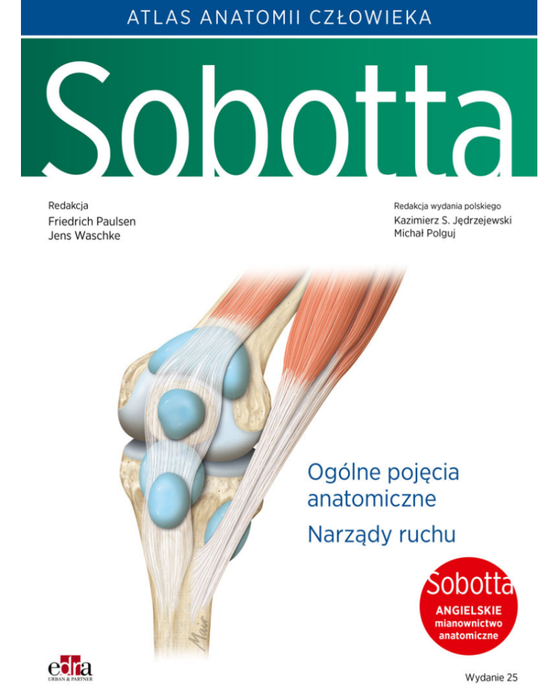 Atlas Anatomii Sobotta Tom 1-3 Angielskie Mianownictwo